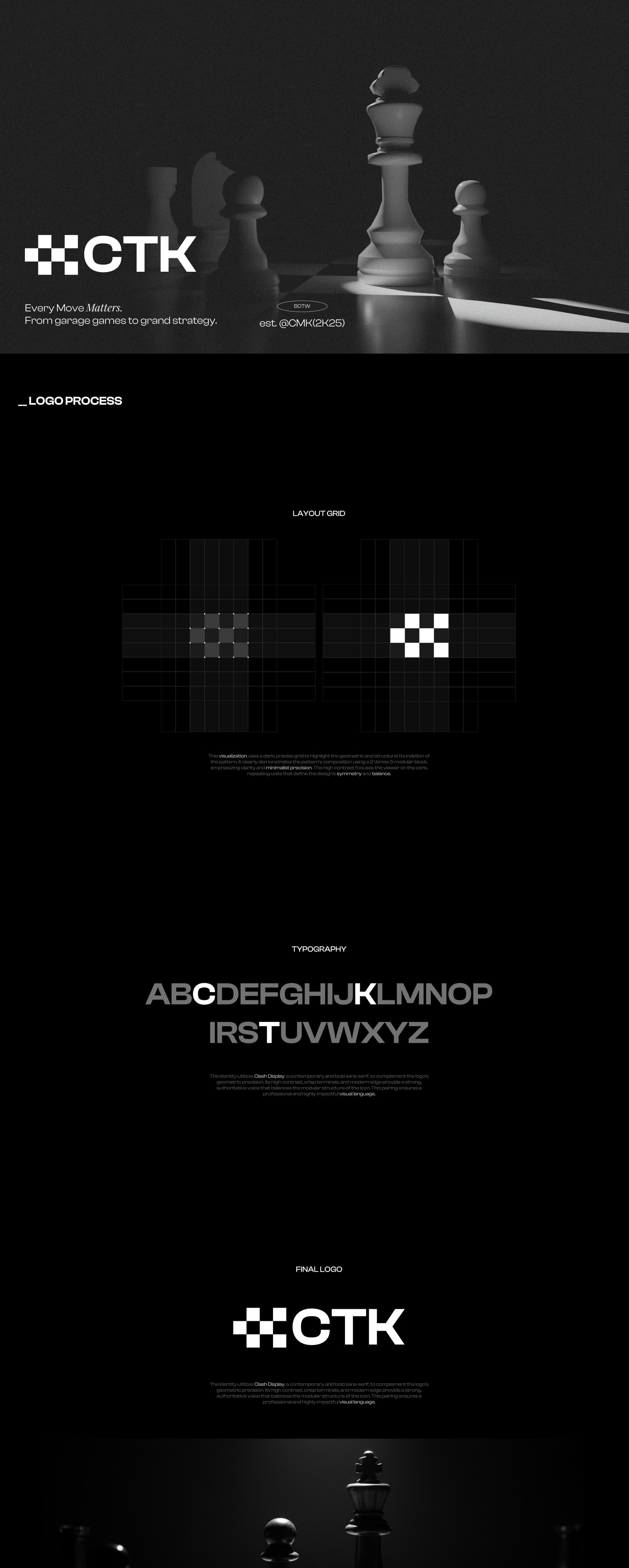 CHECK MATE KING website design — view 1