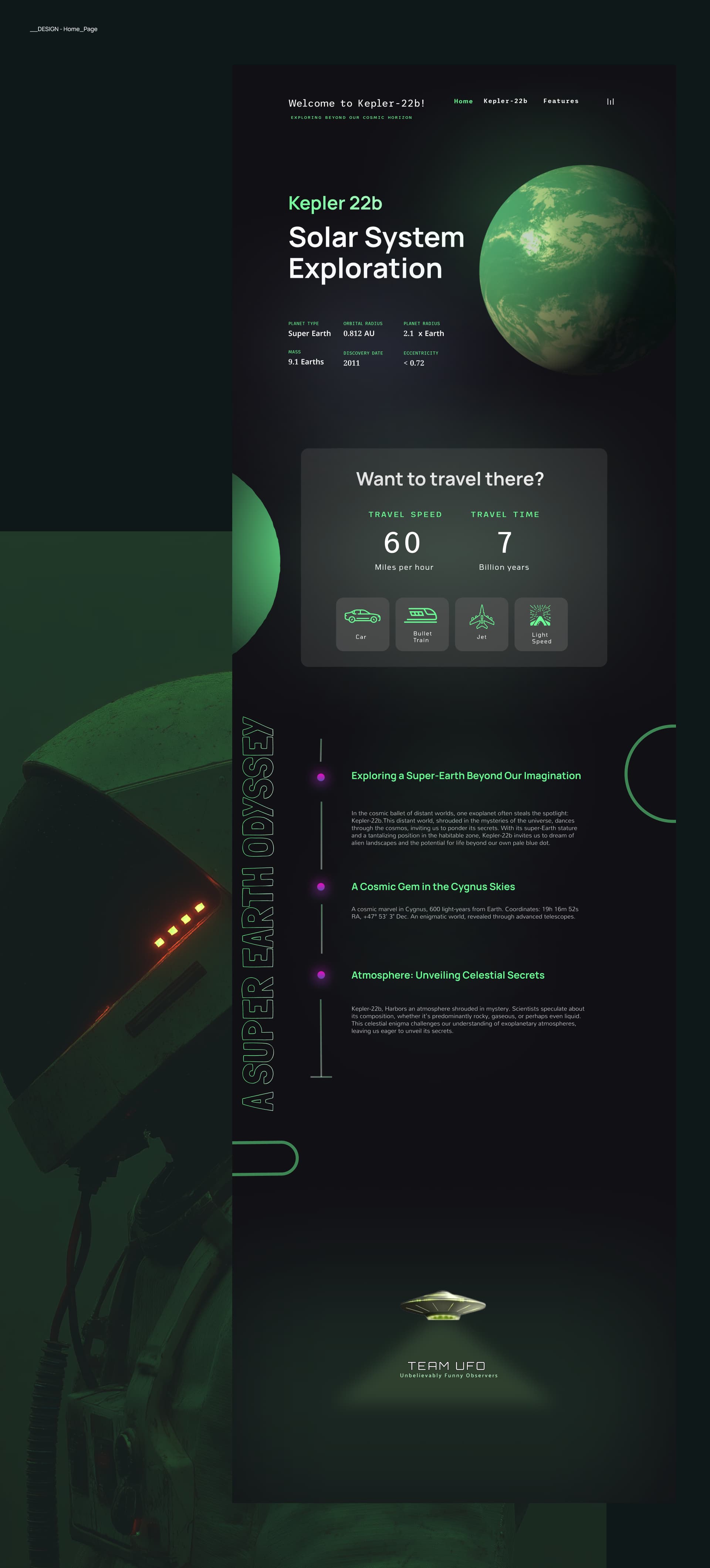 KEPLER 24B website design — view 2