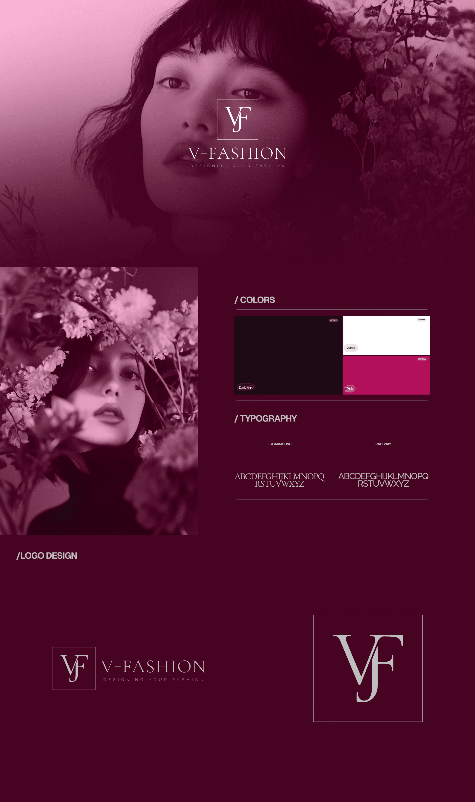 V-FASHION website design — view 1