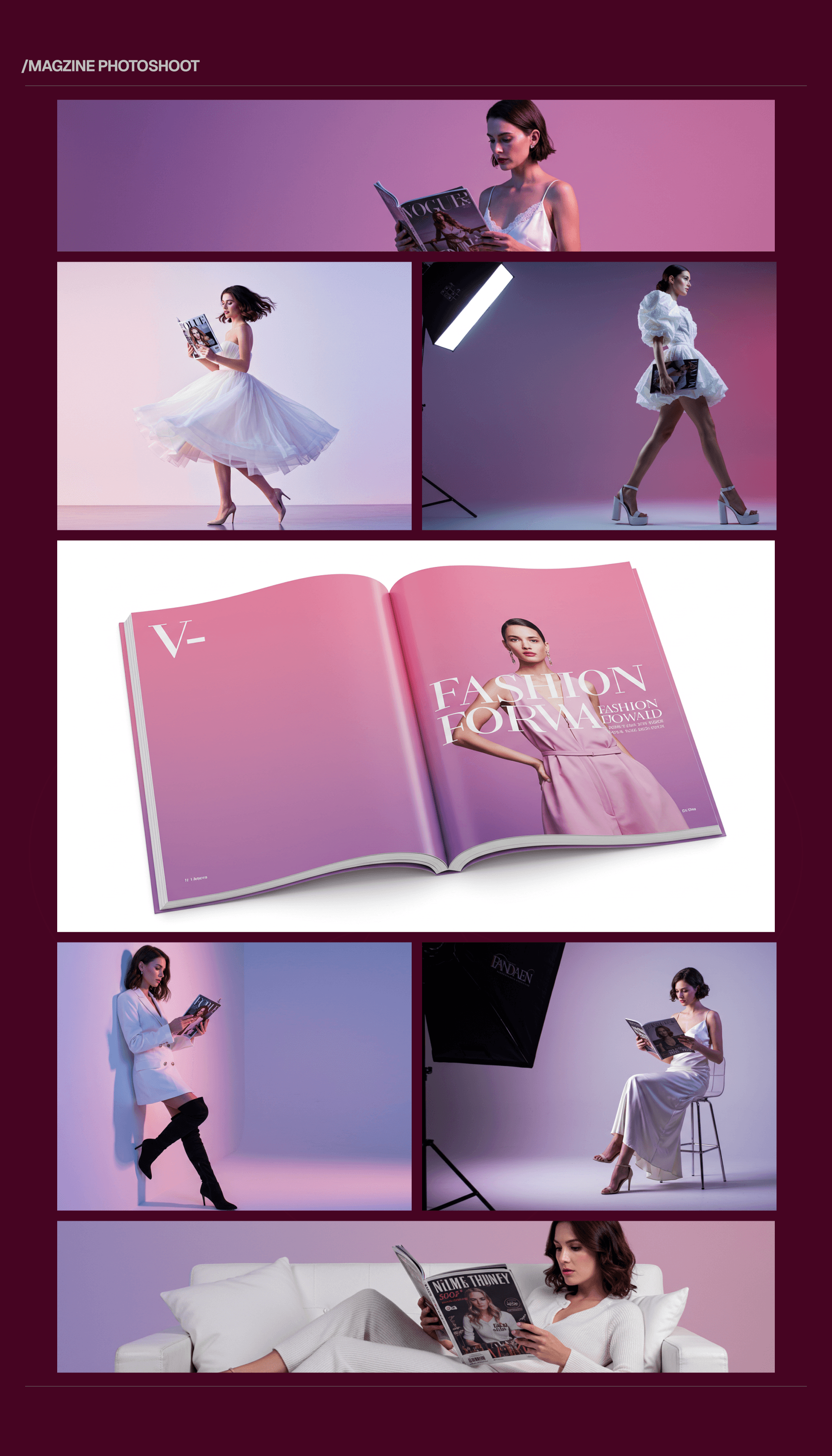 V-FASHION website design — view 3
